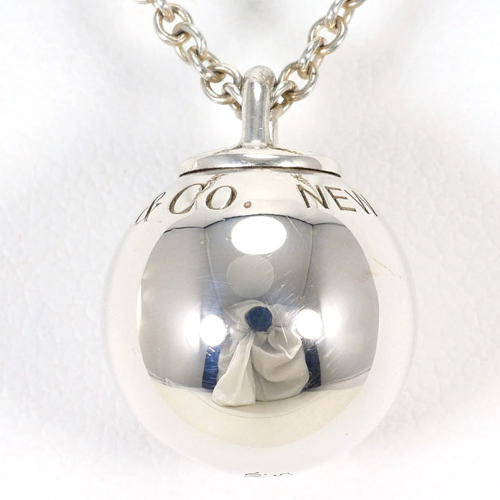 Tiffany & Co. Hardware Ball Silver Necklace, Total Weight 6.5g, 51cm, Jewelry